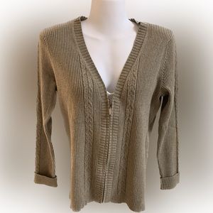 Eddie Bauer Ribbed Cardigan with Zipper